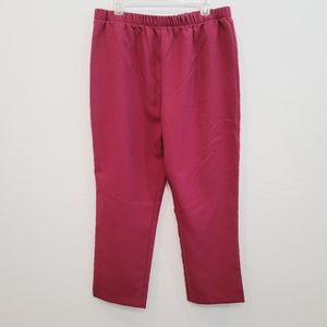 Elizabeth Williams Burgundy Red Pants Women's Size XL Petite